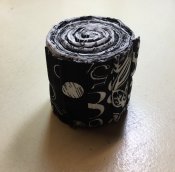 Mini Jelly Roll svart och vita 2,5” remsor