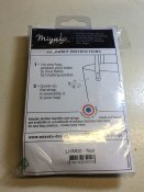 Svarta läderhandtag 80 cm långa med nitar