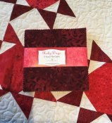 cp Ruby Days Wilmington 24 st 5”x5” röda kvadrater