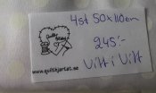 4 st olika 50x110 cm bredd vitt vitt