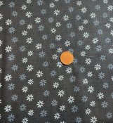 Blått tyg med blommor