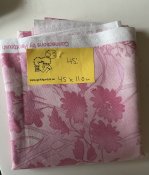 Sistabiten rosa tyg med blommor