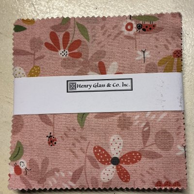 Charm pack Love Bugs 42 st 5”x5” kvadrater